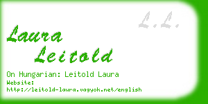 laura leitold business card